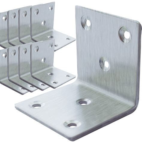 2 metal bracket with holes to secure to wall|12 inch angle brackets.